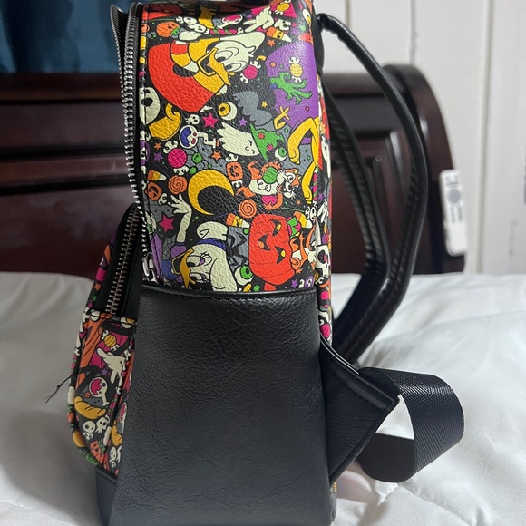 Loungefly Disney Halloween  Mickey and friends  Colorful Character Backpack - Picture 2 of 7